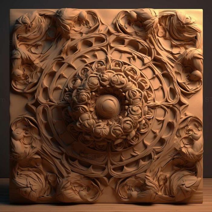 Patterns and decorations (stl particle 3, PATTERN_1511) 3D models for cnc